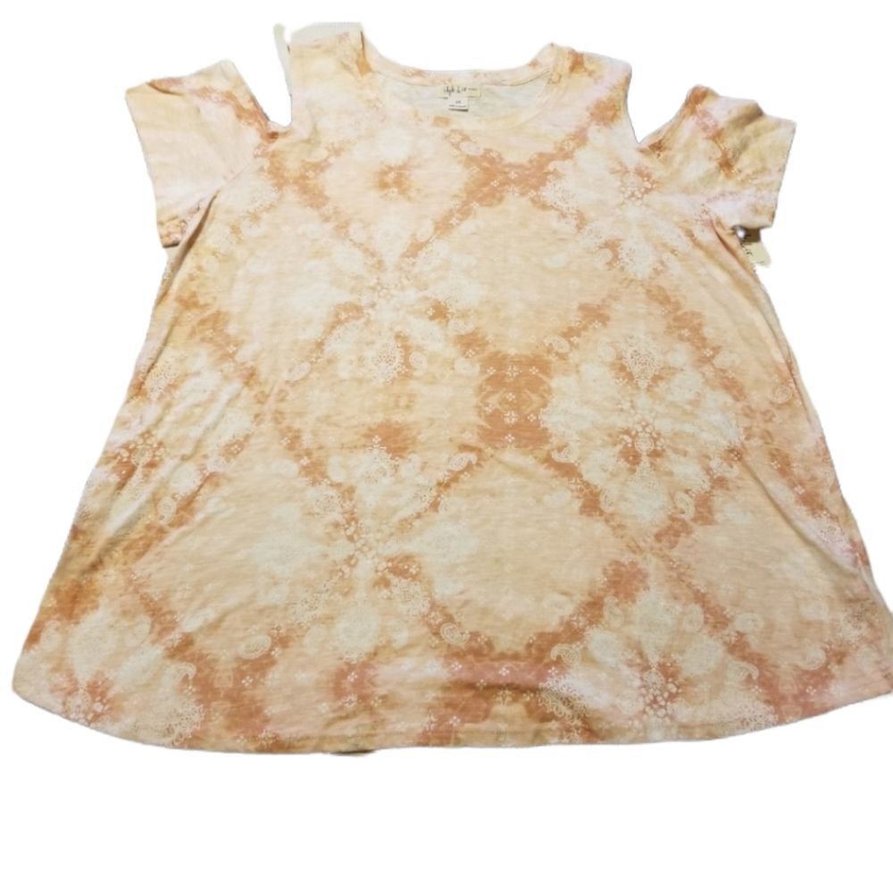 Style & Company Top Womens Plus Size 1X Summer Casual New